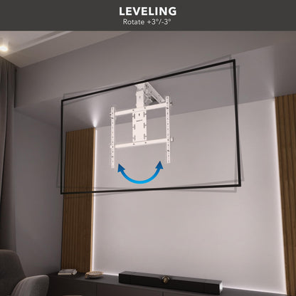 Mount-It! ceiling mount, 50–90”, motorized flip-down, space-saving, remote control.
