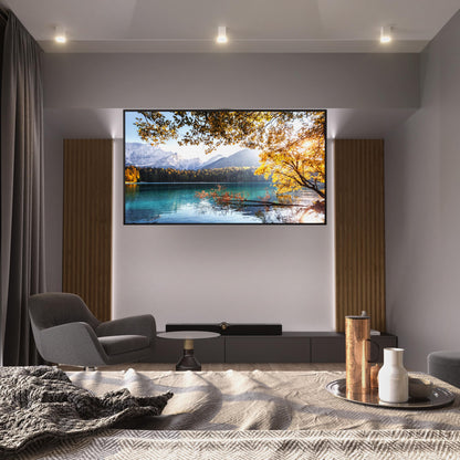 Mount-It! ceiling mount, 50–90”, motorized flip-down, space-saving, remote control.